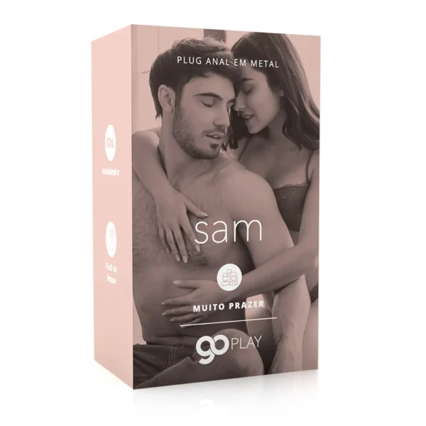 Plug Anal Metal Go Play Sam Rose Gold - 7 cm x 2,5 cm - Image 2
